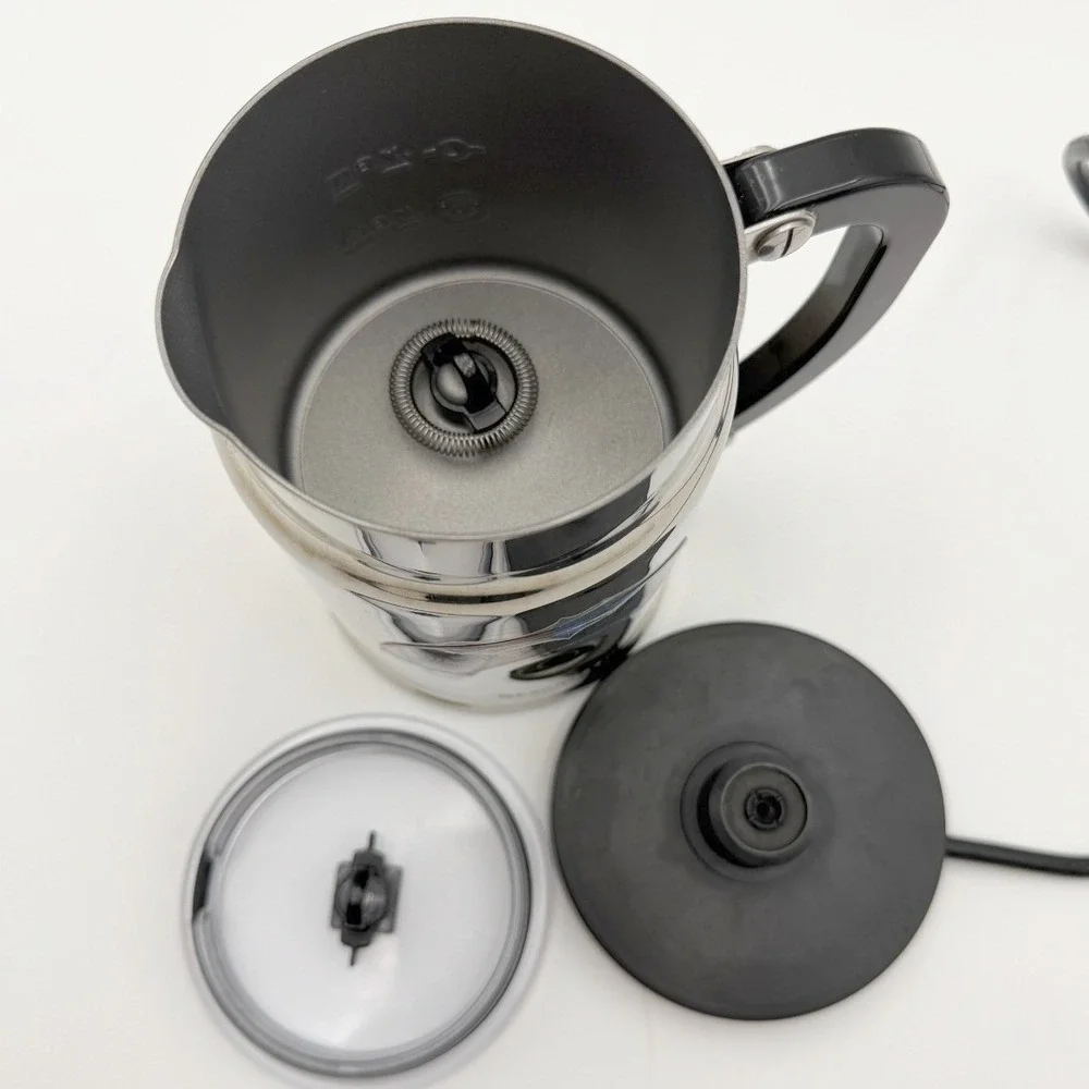 Nespresso Aeroccino Plus 3192 Stainless Chrome Electric Milk Frother & Warmer